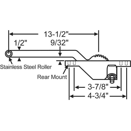 Strybuc Single Arm Casement Operator 36-440-8